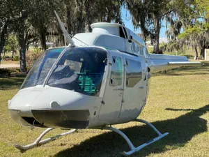 Bell 206 Jet Ranger Helicopter Fuselage Display Movie Prop